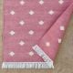 Handmade Cotton Pink Minimalist Dhurrie For Living Room